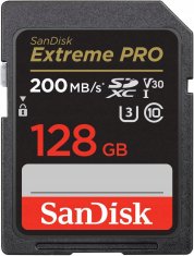 SanDisk Paměťová karta Extreme PRO SDXC 128 GB