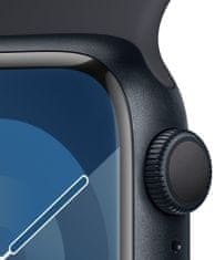 Apple Watch Series 9, 45mm, Midnight, Midnight Sport Band - S/M (MR993QC/A)