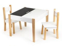 LEBULA Stůl se dvěma židlemi sada dětského nábytku ECOTOYS
