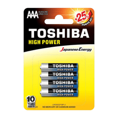 TOSHIBA FINGERS LR03 AAA 4 ks