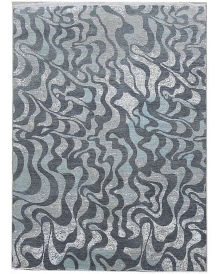 Diamond Carpets Ručně vázaný kusový koberec Diamond DC-M1 Grey/aqua