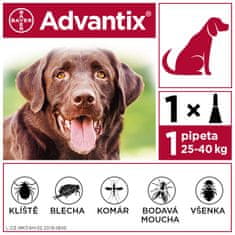 Bayer Advantix pro psy spot-on nad 25kg 1x4 ml