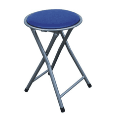 KONDELA Skládací taburet / stolička, modrá, IRMA
