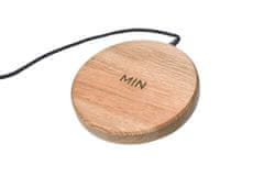 MIN Bezdrátová nabíječka MIN PAD - Dubové dřevo a černý kabel