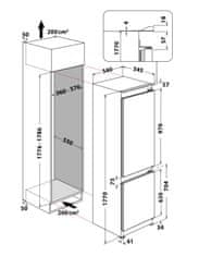 vestavná chladnička WHC18 T573 + záruka 10 let na kompresor