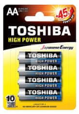 TOSHIBA Baterie AA TOSHIBA High Power 4ks 1,5V alkalická LR6 BL